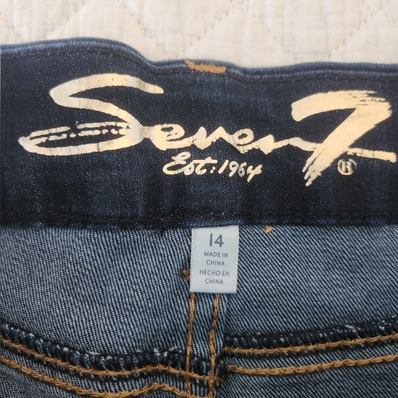 SEVEN7 Women's Dark Blue Jeans - Picture 2 of 10
